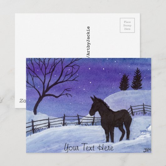 Donkey Postkarte (Vorne/Hinten)