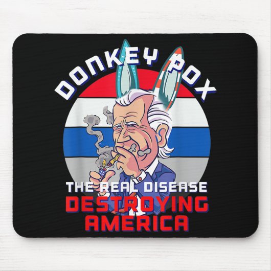 Donkey Pox Great MAGA King Trump UltrA MAGA US Ind Mousepad (Vorne)