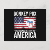 Donkey Pox The Disease Destroying America Postkarte (Vorderseite)