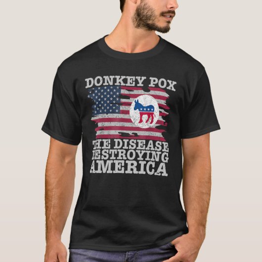 Donkey Pox Wonky Donkey Pox the Disease Destroying T-Shirt (Vorderseite)