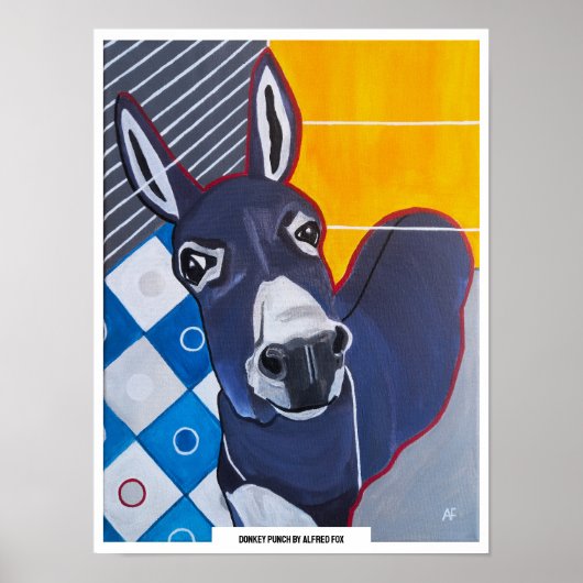 Donkey Punch Painting by Alfred Fox Poster (Vorne)