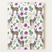 Donkey Purple Floral Wedding Planner Planer (Rückseite)