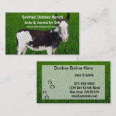 Donkey Ranch-Visitenkarte Visitenkarte (Vorne/Hinten)