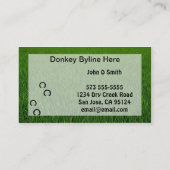 Donkey Ranch-Visitenkarte Visitenkarte (Rückseite)