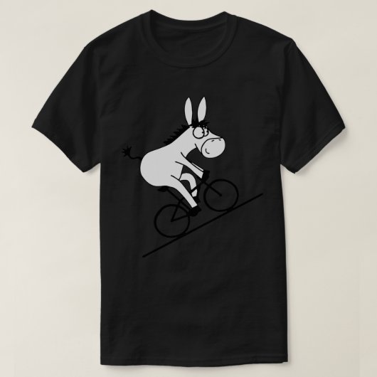 Donkey Riding Bicycle T-Shirt (Design vorne)