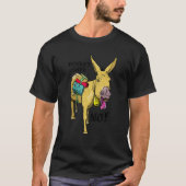 Donkey sagt: Kein Stubborn Mule T-Shirt (Vorderseite)