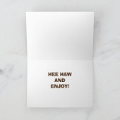 DONKEY SAGT, SIE HABEN DEN VATER DES VATES GENIESS KARTE (Innenseite)