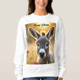 Donkey Sommer Harmonie Landschaft Kunst Sweatshirt