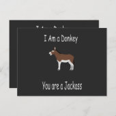 Donkey Spaß Postkarte (Vorne/Hinten)