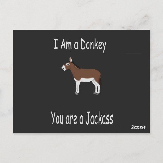 Donkey Spaß Postkarte (Rückseite)
