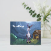 Donkey Stationery Postkarte (Stehend Vorderseite)