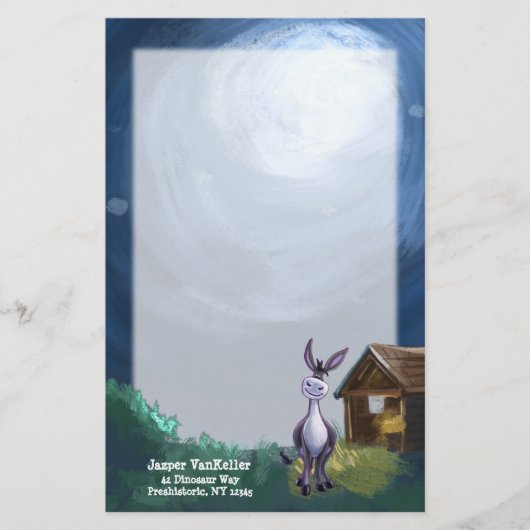 Donkey-Stationierung Briefpapier (Vorderseite)