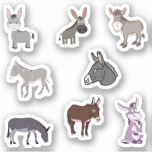 Donkey Stickers Aufkleber (Vorderseite)