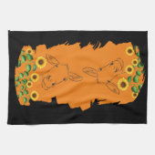 Donkey Sunblumen Geschirrtuch (Horizontal)
