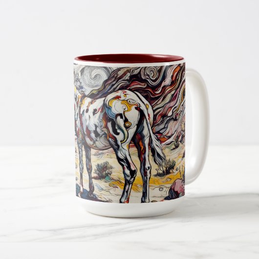 Donkey-Tasse Zweifarbige Tasse (VorderseiteRechts)
