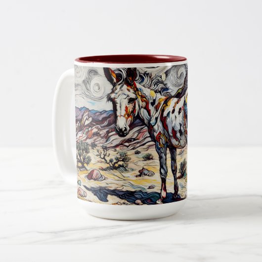 Donkey-Tasse Zweifarbige Tasse (Vorderseite Links)