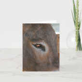 Donkey Thoughts Farm Animal Note Karte (Vorderseite)