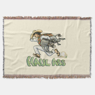 Donkey Throw Blanket Decke