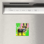 Donkey trägt eine Sonnenbrille Magnet (In Situ (Geschirrspüler))