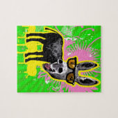 Donkey trägt eine Sonnenbrille Puzzle (Horizontal)