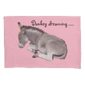 Donkey träumt niedliches Eselfohlen Kissenbezug (Vorderseite)