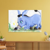 Donkey und Daisy Canvas Print Leinwanddruck (Insitu (Wohnzimmer))