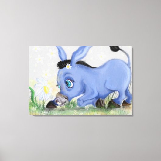 Donkey und Daisy Canvas Print Leinwanddruck (Vorderseite)