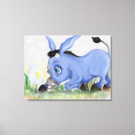 Donkey und Daisy Canvas Print Leinwanddruck (Vorderseite)