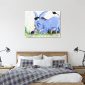 Donkey und Daisy Canvas Print Leinwanddruck (Insitu (Schlafzimmer))