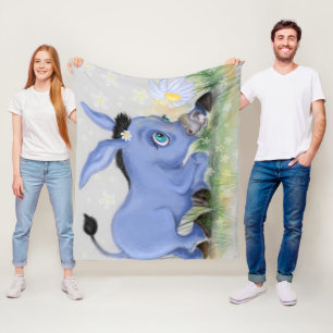 Donkey und Daisy Fleece Blanket