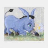 Donkey und Daisy Fleece Blanket (Vorderseite (Horizontal))