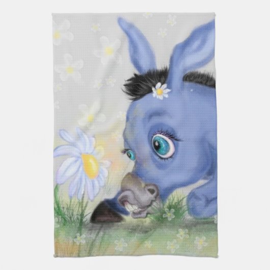 Donkey und Daisy Kitchtuch Geschirrtuch (Vertikal)