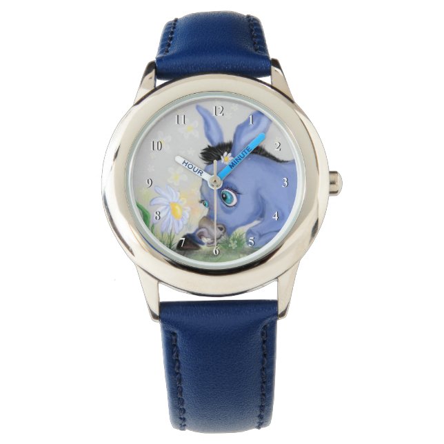 Donkey und Daisy Watch Geschenk Armbanduhr (Vorderseite)