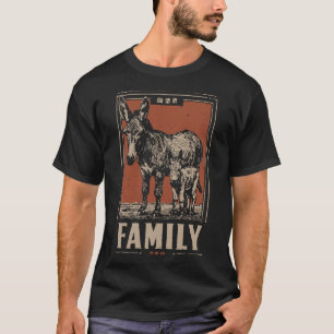 Donkey und Foal Vintag - Humble Landtiere T-Shirt