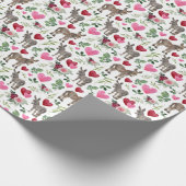 Donkey Valentine Wrapping Paper Geschenkpapier (Ecke)
