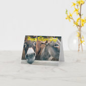 Donkey Vathers Day Card Karte (Gelbe Blume)