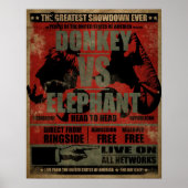 Donkey vs. Elephant Poster (Vorne)