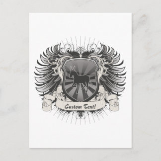 Donkey-Wappen Postkarte