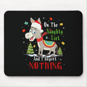 Donkey Weihnachten auf der schmutzigen Liste, und  Mousepad