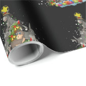 Donkey Weihnachtsbaum Funny Donkey Lover Geschenke Geschenkpapier (Rolleneckpunkt)