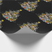 Donkey Weihnachtsbaum Funny Donkey Lover Geschenke Geschenkpapier (Ecke)