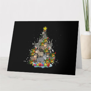 Donkey Weihnachtsbaum Funny Donkey Lover Geschenke Karte