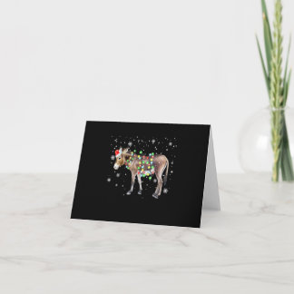 Donkey Weihnachtsbeleuchtung Farbe | Santa Donkey- Karte