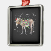 Donkey Weihnachtsbeleuchtung Farbe | Santa Donkey- Ornament Aus Metall (Links)