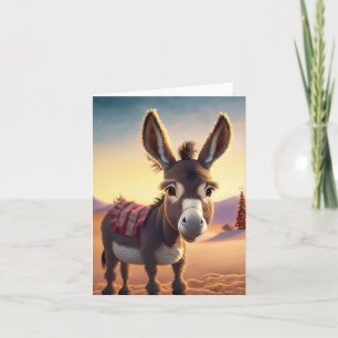 Donkey Weihnachtskarte Feiertagskarte