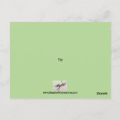 Donkey Weihnachtskarte Postkarte (Rückseite)