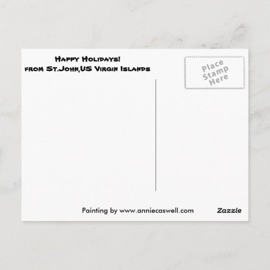 Donkey Weihnachtskarten Postkarte (Rückseite)