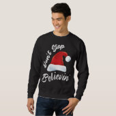 Donkey Weihnachtsmannmütze Donkey Lover Niedlich D Sweatshirt (Vorne ganz)