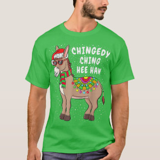 Donkey Weihnachtsmannmütze Merry Xmas Weihnachts V T-Shirt