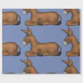 Donkey Wrapping Paper Geschenkpapier (Flach)